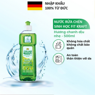 Nước rửa chén sinh học Fit Kraft Grune Spulmittel, nước rửa chén bát hữu cơ dung tích 500ml